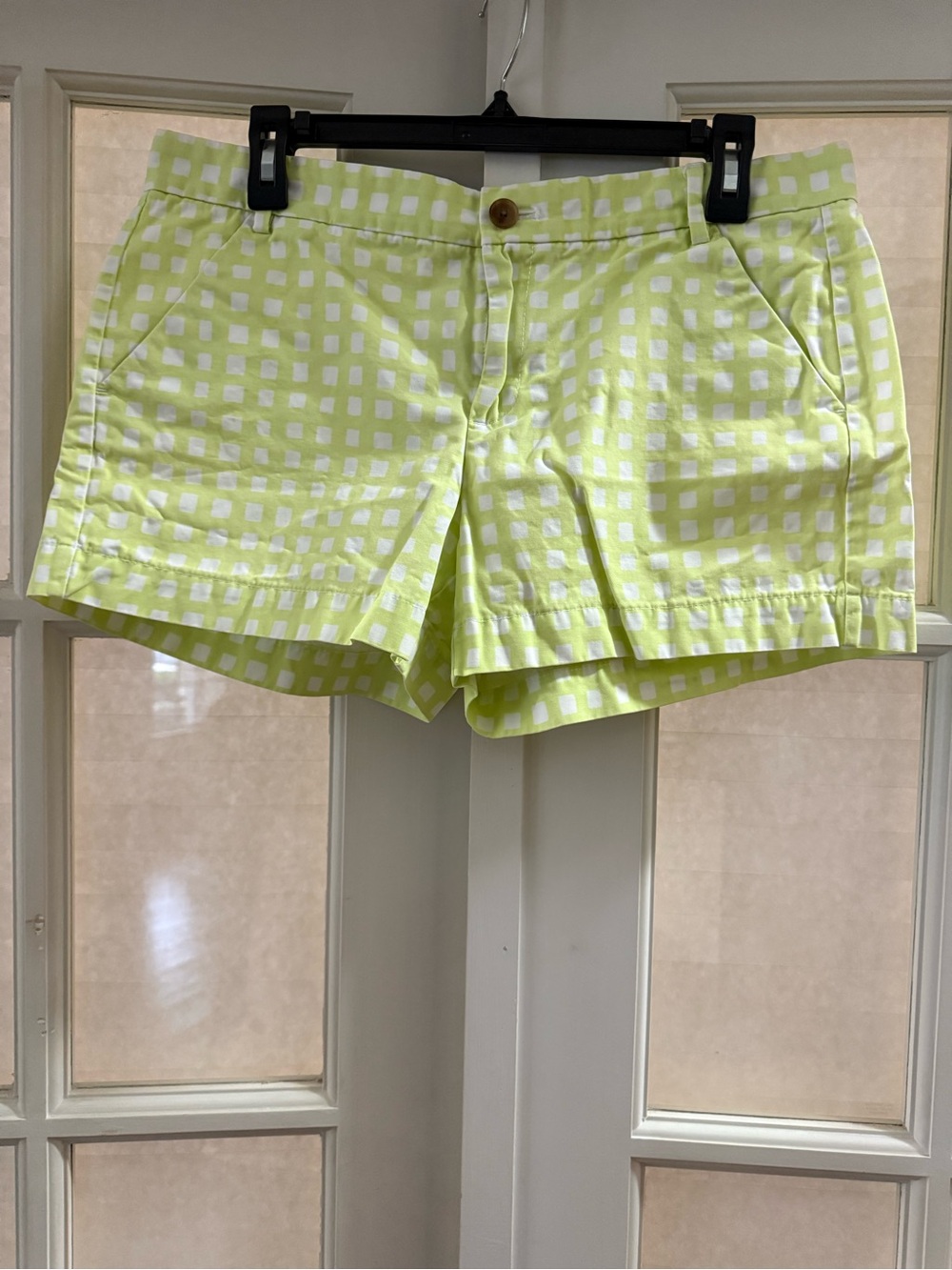 GAP Lime Checkered Women's Shorts